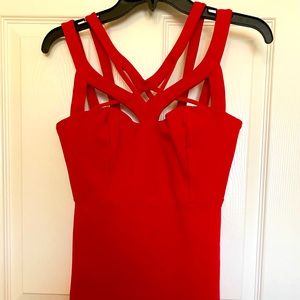 Red mini dress M